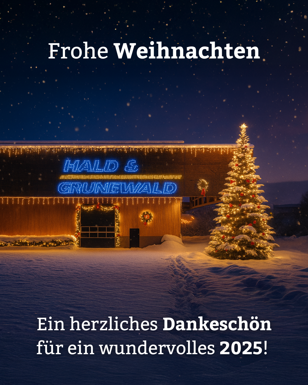 Danke für Ihr Vertrauen im Jahr 2025!